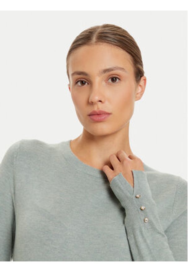 JDY Sweter Malou 15312026 Zielony Regular Fit. Kolor: zielony. Materiał: wiskoza, syntetyk