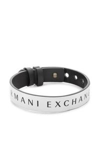 Armani Exchange Bransoletka Logo AXG0107040 Biały. Kolor: biały