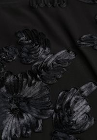 Born2be - Czarne Koronkowe Body Ozdobione Przezroczystymi Rękawami Estania. Okazja: na co dzień. Kolor: czarny. Materiał: koronka. Wzór: aplikacja. Styl: casual #3