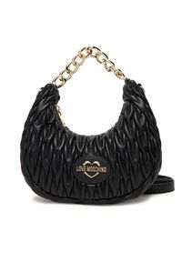 Love Moschino - LOVE MOSCHINO Torebka JC4014PP1NLH0000 Czarny. Kolor: czarny. Materiał: skórzane
