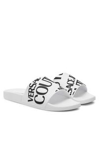 Versace Jeans Couture Klapki 77YA3SQ1 71352 Biały. Kolor: biały