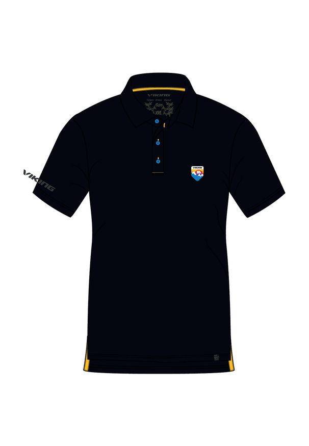 Polo Viking Forever Free Bamboo Man biała. Typ kołnierza: polo. Kolor: czarny