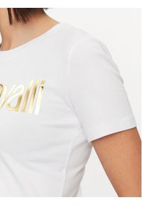 Just Cavalli T-Shirt 75PAHT00 Biały Regular Fit. Kolor: biały. Materiał: bawełna