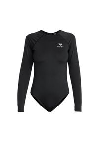 Roxy - Jednoczęściowy kostium kąpielowy z długim rękawem damski ESSENTIALS. Kolor: czarny. Materiał: materiał, poliester, elastan #1