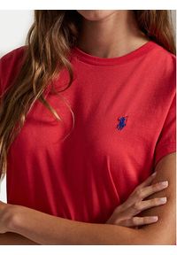 Polo Ralph Lauren T-Shirt 211898698035 Czerwony Regular Fit. Typ kołnierza: polo. Kolor: czerwony. Materiał: bawełna #3
