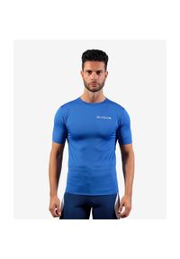 Koszulka piłkarska termoaktywna dla dorosłych Givova Corpus 2 niebieska. Kolor: niebieski. Sport: piłka nożna