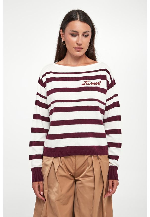 Twinset Milano - Sweter damski z kaszmirem TWINSET. Materiał: kaszmir