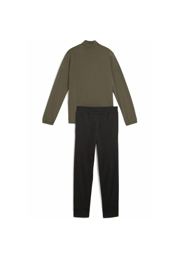Puma - Młodzieżowy dres Poly Baseball PUMA Loden Green. Kolor: zielony. Materiał: dresówka. Styl: młodzieżowy