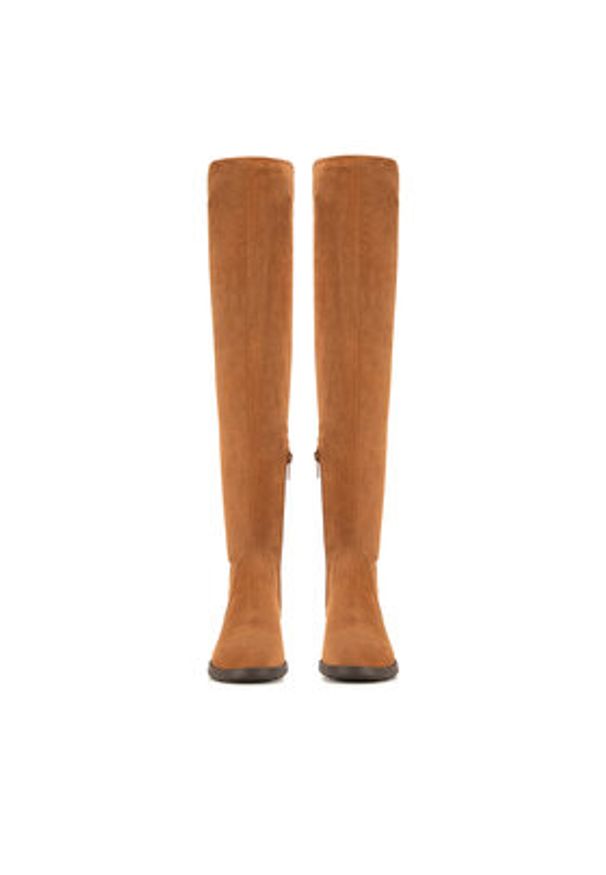 Jenny Fairy Kozaki WS6500-01 Brązowy. Kolor: brązowy. Materiał: materiał