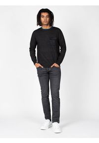 Pepe Jeans Sweter "Marcel" | PM702174 | Marcel | Mężczyzna | Grafitowy. Okazja: na co dzień. Kolor: szary. Materiał: wiskoza, poliamid, poliester. Wzór: aplikacja. Styl: casual