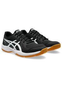 Buty siatkarskie męskie Asics Upcourt 6. Zapięcie: sznurówki. Kolor: biały, wielokolorowy, czarny. Materiał: materiał, syntetyk, tkanina. Szerokość cholewki: normalna