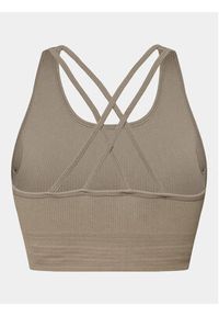 Athlecia Biustonosz sportowy Aideny W Seamless Rib Bra EA231404 Brązowy Regular Fit. Kolor: brązowy. Materiał: syntetyk #3