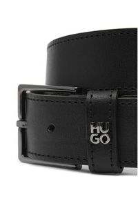 Hugo - HUGO Pasek Męski 50537026 Czarny. Kolor: czarny. Materiał: skóra #2