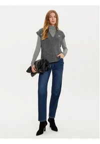 Liu Jo Sweter WF4432 MA49P Szary Regular Fit. Kolor: szary. Materiał: syntetyk #2