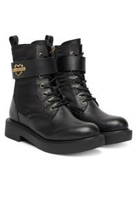 Love Moschino - LOVE MOSCHINO Botki JA24024G1NIN100A41 Czarny. Kolor: czarny. Materiał: skóra