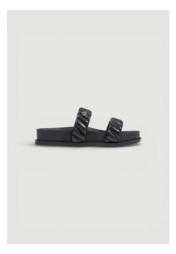 Armani Exchange Klapki XW002574 AF22799 UC001 Czarny. Kolor: czarny. Materiał: skóra