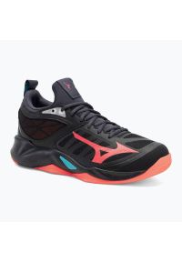 Buty do siatkówki Mizuno Wave Dimension. Kolor: czerwony, wielokolorowy, czarny. Model: Mizuno Wave. Sport: siatkówka