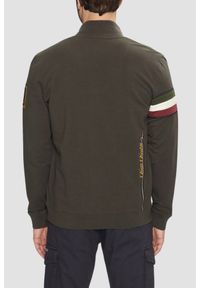 Aeronautica Militare - AERONAUTICA MILITARE Szarozielona bluza męska With Tricolor Insert. Kolor: zielony #6