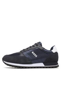 BOSS - Boss Sneakersy Parkour-L Runn 50498133 Granatowy. Kolor: niebieski. Materiał: materiał