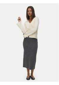 Vero Moda Spódnica ołówkowa Brisa 10334684 Szary Slim Fit. Kolor: szary. Materiał: syntetyk #5
