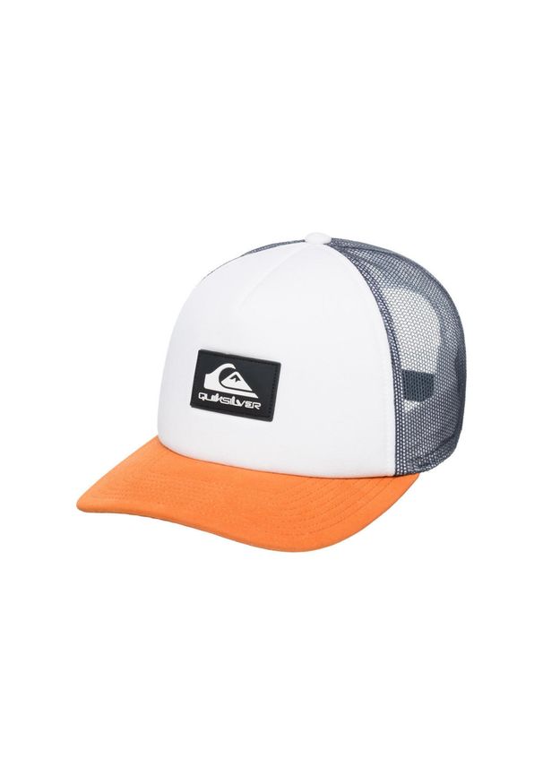 Quiksilver - Czapka Snapback dla Mężczyzn OMNIPOTENT Biały. Kolor: biały. Materiał: poliester, bawełna. Wzór: aplikacja