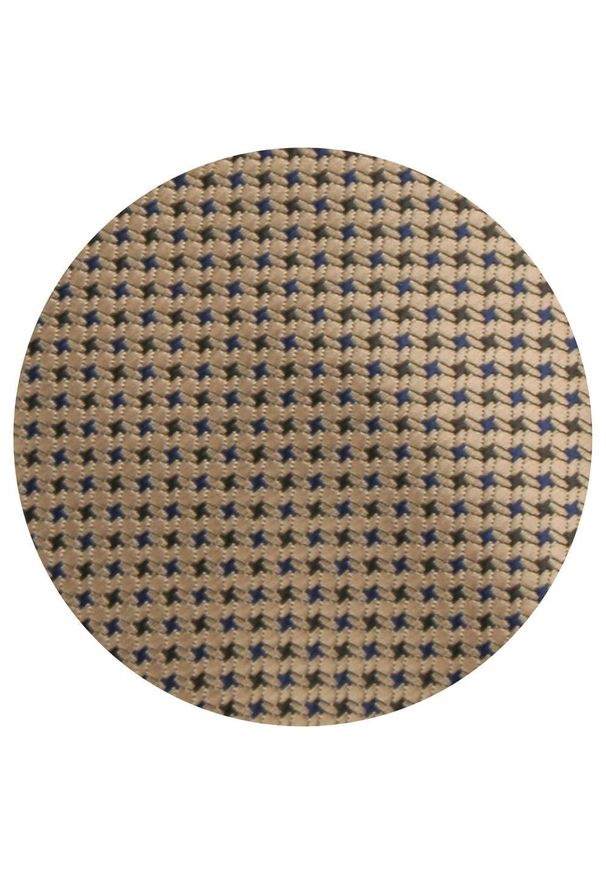 Krawat Męski - Angelo di Monti - Beżowy w Drobny Wzór. Kolor: beżowy, wielokolorowy, brązowy. Materiał: tkanina. Styl: elegancki, wizytowy