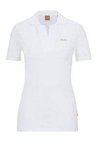 BOSS - Boss Polo 50487760 Biały Regular Fit. Typ kołnierza: polo. Kolor: biały. Materiał: bawełna #5