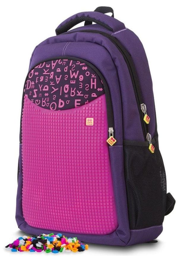 Pixie Crew Plecak szkolny, purpurowy w litery. Kolor: fioletowy