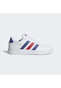 Adidas - Breaknet 2.0 Shoes. Okazja: na co dzień. Kolor: niebieski, biały, czerwony, wielokolorowy. Materiał: materiał. Sport: tenis, turystyka piesza