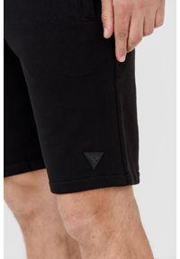 Guess - GUESS Czarne dresowe szorty męskie, Rozmiar S. Kolor: czarny. Materiał: dresówka, bawełna #6