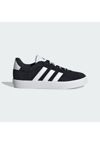 Adidas - Buty VL Court 3.0. Kolor: biały, wielokolorowy, czarny. Materiał: zamsz. Sport: turystyka piesza #1