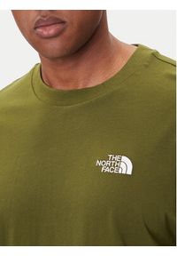 The North Face T-Shirt Simple Dome NF0A87NR Zielony Oversize. Kolor: zielony. Materiał: bawełna