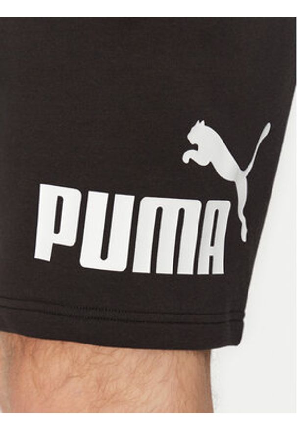 Puma Szorty sportowe Ess 682596 Czarny Regular Fit. Kolor: czarny. Materiał: bawełna. Styl: sportowy
