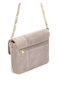 Kazar - Taupe torebka damska. Materiał: zamszowe. Rozmiar: małe. Styl: wizytowy, casual #2