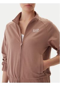 EA7 Emporio Armani Dres 7W000118 AF13135 U6108 Brązowy Regular Fit. Kolor: brązowy. Materiał: bawełna #5