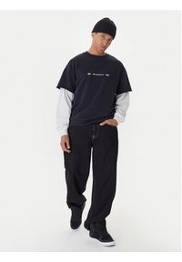 Quiksilver Bluza Openbar Crew EQYFT05154 Czarny Oversize. Kolor: czarny. Materiał: bawełna #3