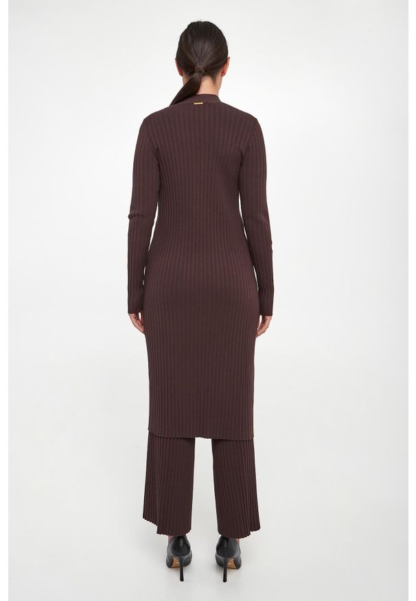 Twinset U&B - Kardigan damski prążkowany TWINSET U&B. Materiał: prążkowany