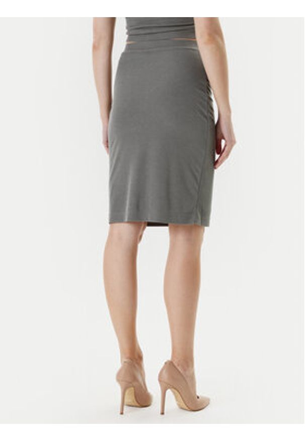 Guess Spódnica mini W5YD64 KAQL2 Zielony Regular Fit. Kolor: zielony