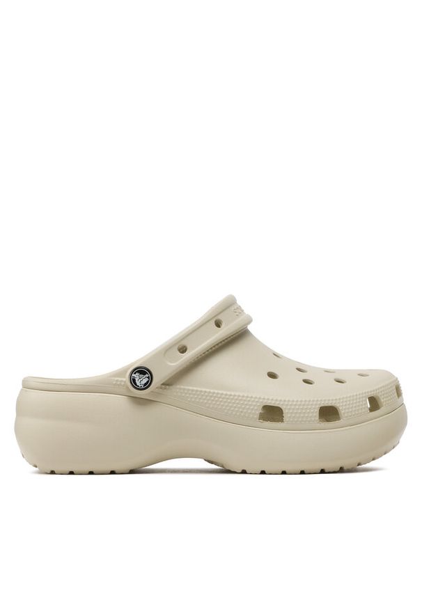 Klapki Crocs. Kolor: beżowy. Obcas: na platformie