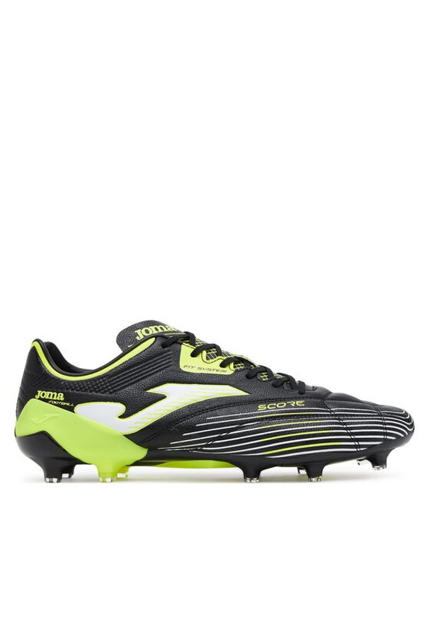 Joma Buty do piłki nożnej Score 2501 SCOS2501FG Czarny. Kolor: czarny. Materiał: skóra