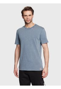 outhorn - Outhorn T-Shirt TTSHM110 Błękitny Regular Fit. Kolor: niebieski. Materiał: bawełna