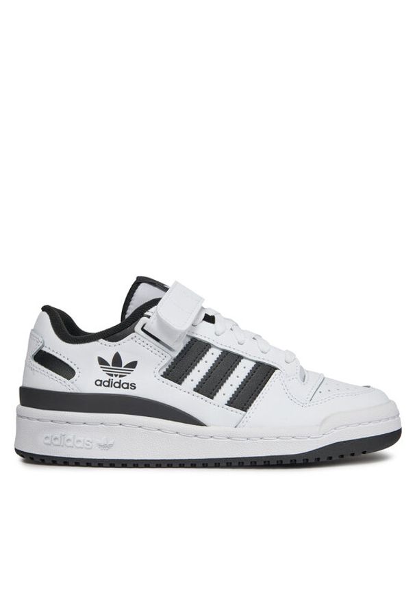 Adidas - adidas Sneakersy Forum Low J IF2649 Biały. Kolor: biały. Materiał: skóra