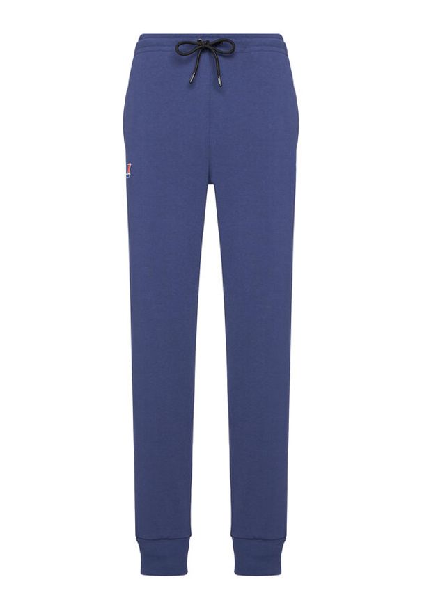 K-Way Spodnie dresowe Bishop K31313W Granatowy Slim Fit. Kolor: niebieski. Materiał: bawełna