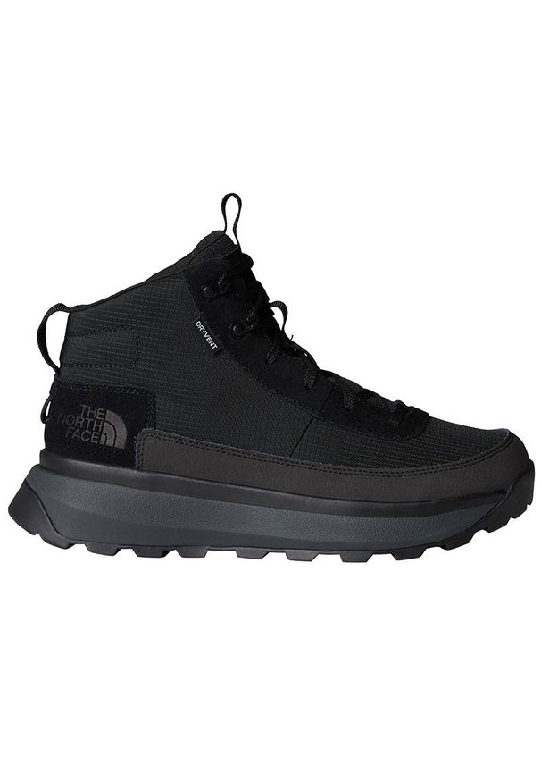 Buty męskie The North Face Bergen Mid 0A8D8WW9O1 - czarne. Kolor: czarny. Materiał: zamsz, tkanina, skóra, syntetyk, guma. Szerokość cholewki: normalna. Sezon: zima. Sport: narciarstwo