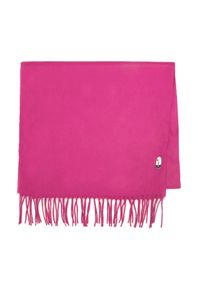 Wittchen - Damski szal klasyczny szeroki. Kolor: różowy. Materiał: poliester. Sezon: zima, lato. Styl: klasyczny #1