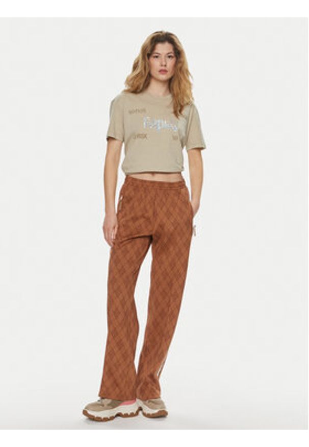 Replay T-Shirt W3072A.000.22658M Beżowy Regular Fit. Kolor: beżowy. Materiał: bawełna
