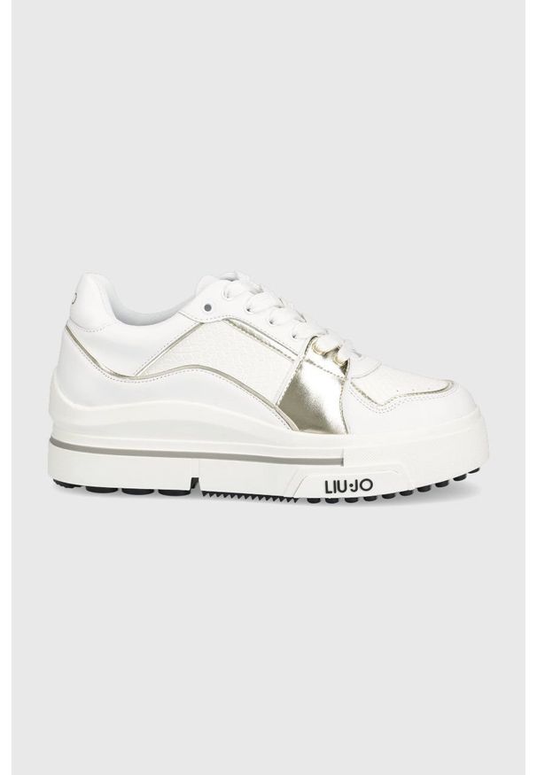Liu Jo sneakersy HERO 15 BA2209PX13603D05 kolor biały. Zapięcie: sznurówki. Kolor: biały. Materiał: guma. Obcas: na platformie