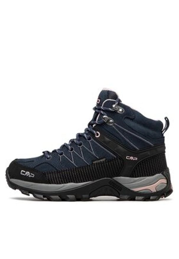 CMP Trekkingi Rigel Mid Wmn Trekking Shoe Wp 3Q12946 Granatowy. Kolor: niebieski. Materiał: materiał