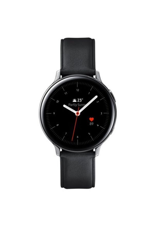 SmartWatch SAMSUNG Galaxy Watch Active2 Wi-Fi Stal Nierdzewna 44mm Srebrny SM-R820NSSAXEO. Rodzaj zegarka: smartwatch. Kolor: srebrny. Materiał: skóra. Styl: elegancki, militarny