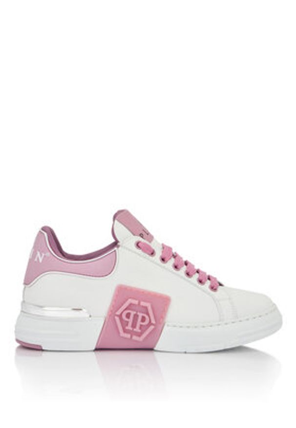 Philipp Plein - PHILIPP PLEIN Sneakersy SAFS USC0904 PLE005N Biały. Kolor: biały. Materiał: skóra
